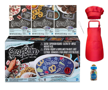 Easy Bake Oven Baking Red Bundle Red (Oven + 3 Mixes + Red Apron + Red Hat and Whisk) - Easy Bake Oven.com